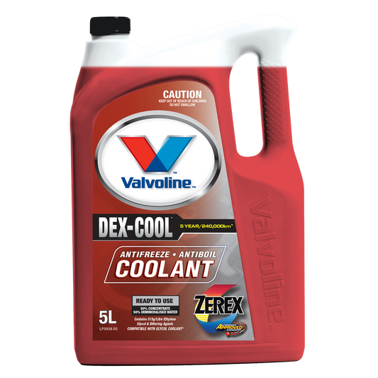 Valvoline 5L Zerex Dex Cool Coolant - GM Approved - Corrosion Protection