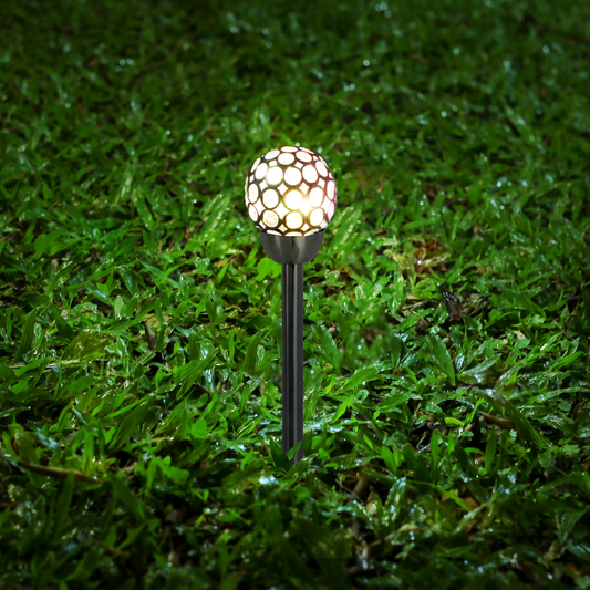 Click Crystal Solar LED Pathway Light - 80mm - Stainless Steel - Outdoor Use – view 2