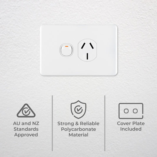 DETA X6 20Amp Single Power Point - 20A Polycarbonate - Heavy Duty – view 2 - Auzzistore