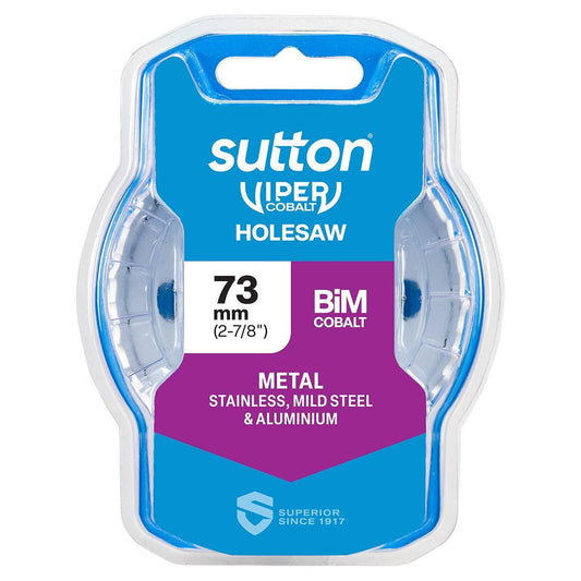 Sutton Tools 73mm Viper Cobalt Bi Metal Holesaw - Durable Cutting Tool - Auzzistore