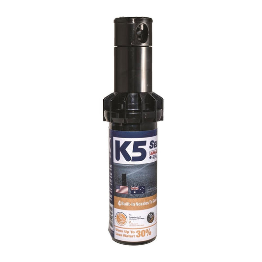 K Rain K5 Gear Drive Sprinkler - 6.7m - 14.6m - Plastic Metal - Water Saving - Auzzistore