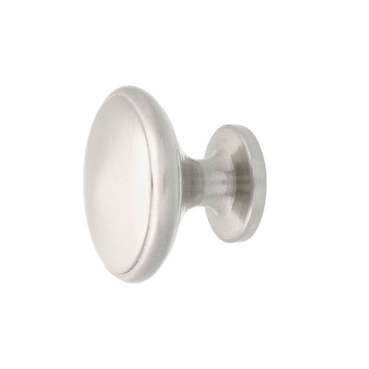 Prestige 30mm Mushroom Knob - Brushed Nickel - Zinc Alloy - Easy Install