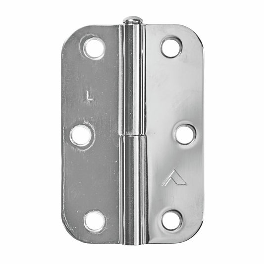 Pinnacle Lift Off Radius Hinge - 90mm - Chrome Plated - Left Hand - 20 Pack - Auzzistore