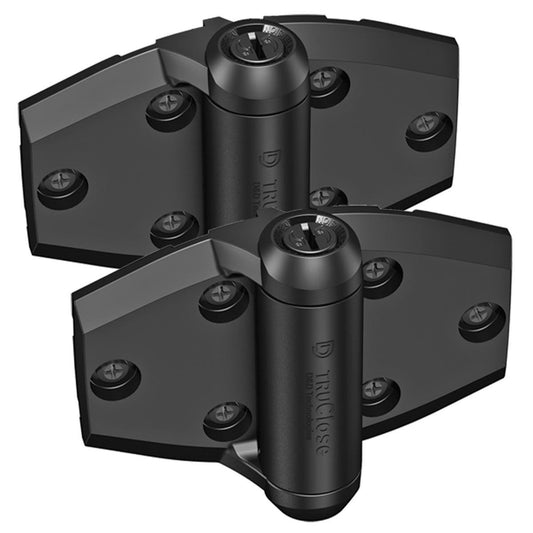 TruClose® Self-Closing Safety Gate Hinges - Adjustable - Black - Durable