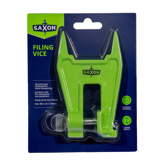 Saxon Chainsaw File Vice SAXCFV 125 - 80mm x 125mm x 25mm - Durable & Compact – view 2 - Auzzistore