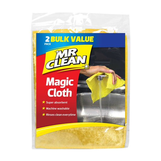Mr Clean Magic Cloth XL 2 Pack - Rayon - Streak Free - No Scratching