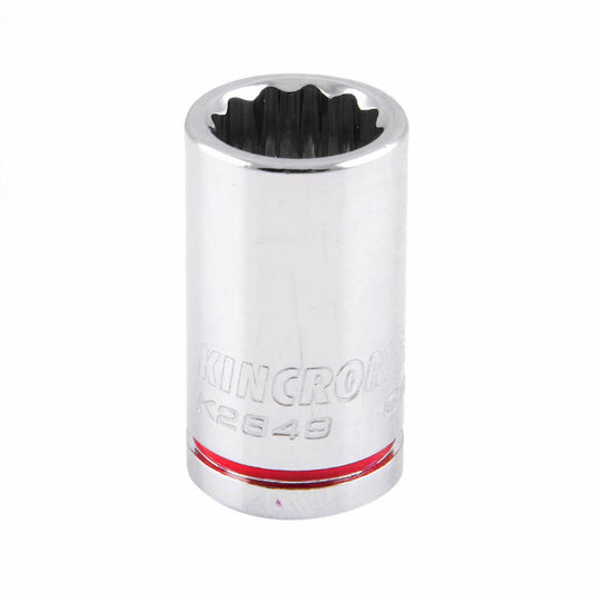 Kincrome 7/16" Square Drive Socket - Chrome Vanadium Steel - Rust Resistant