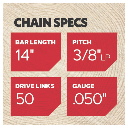 Oregon T50 Pro Series Chainsaw Chain - 14 Inch - 50 Drive Links - Durable – view 2 - Auzzistore