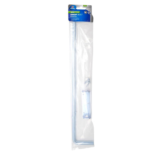 Zenith 450mm Drop Bolt - Zinc Plated Steel - Easy Installation Benefit - Auzzistore