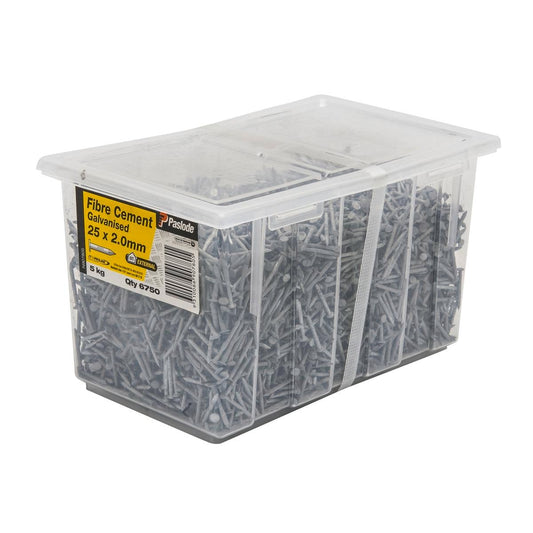 Paslode Galvanised Fibre Cement Nails 25 x 2mm 5kg Corrosion Resistant - Auzzistore