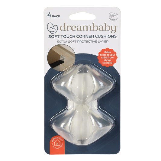 Dreambaby Child Safety Corner Cushion - 4 Pack - Clear - Soft - Protective