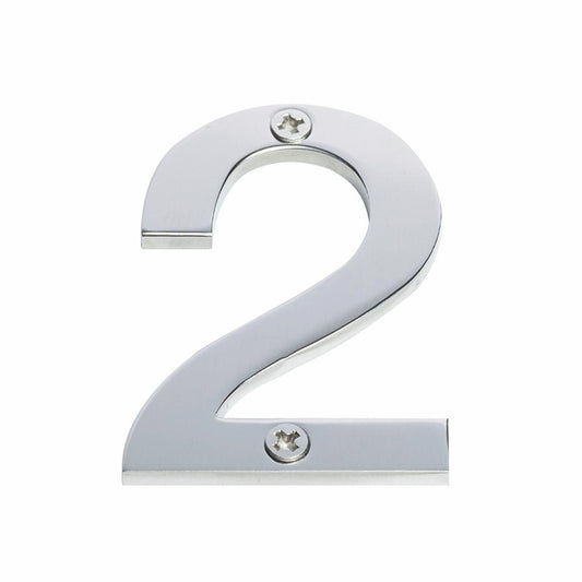 Sandleford Stainless Steel House Number 2 - 60mm - Brushed Finish