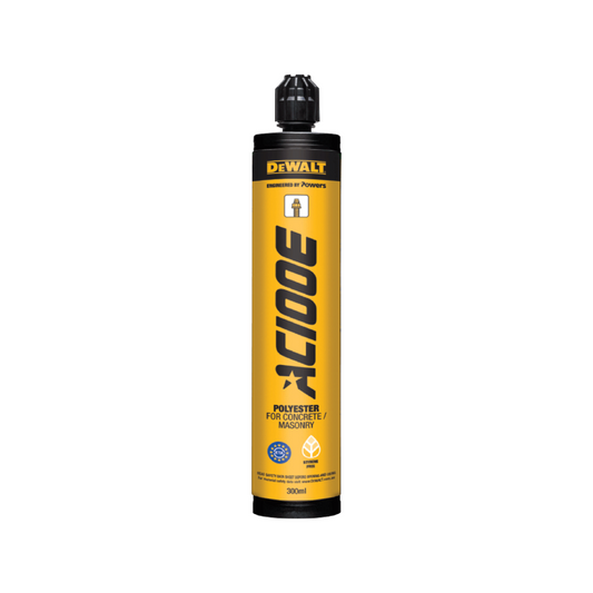 Dewalt AC100e Polyester Adhesive Anchoring System 300ml - 2-Component - Auzzistore