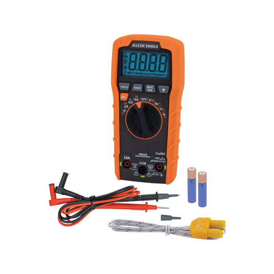 Klein Tools MM420 Multimeter - 600V AC/DC - 10A - Auto Ranging - TRMS - Auzzistore