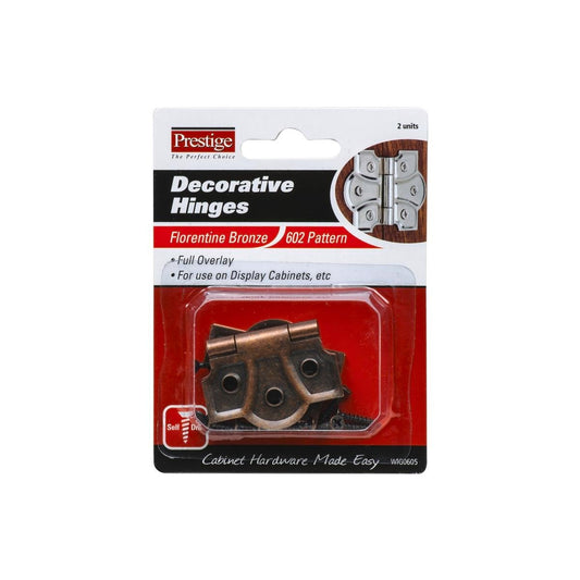 Prestige Decorative Butt Hinges - 45mm - Steel - Antique Finish - 2 Pack