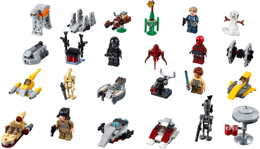 LEGO 75213 Star Wars Advent Calendar 2018 - Minifigures, Starships & More – view 2 - Auzzistore