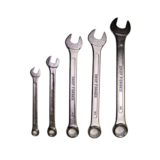 Craftright 5 Piece Spanner Set - Steel 8-17mm - Chrome Plated - Durable