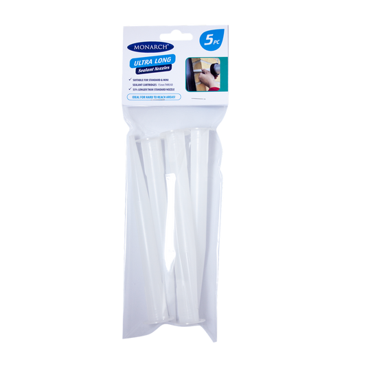 Monarch Ultra Long Sealant Nozzles 5 Pack - 15mm Plastic - Reach Areas - Auzzistore