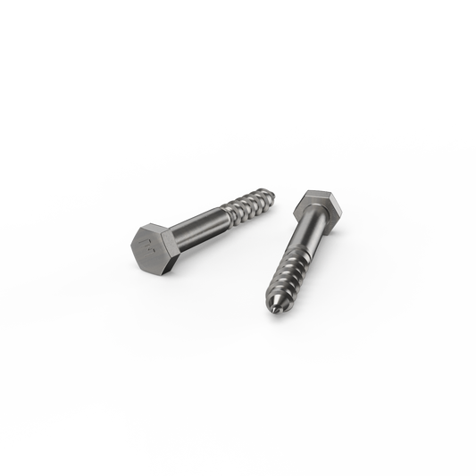 Zenith Hex Head Coach Screws M10 x 75mm Stainless Steel 304 Grade 12 Pack – view 2 - Auzzistore