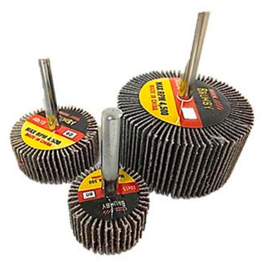 Josco Flap Wheel Sanding Kit - 60mm 40mm 30mm - Aluminium Oxide - Smooth Finish - Auzzistore