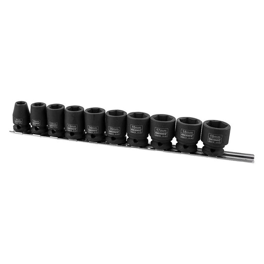 Kincrome 3/8" Drive Metric Impact Socket Set - 10 Piece - Chrome Molybdenum - Auzzistore