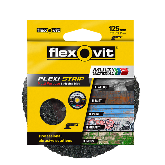 Flexovit 125mm Multi Purpose Flexi Strip Disc - 125mm - Durable - Versatile - Auzzistore