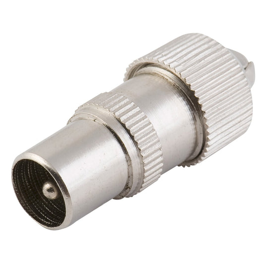 Antsig 75 Ohm Metal Line TV Plug - PAL Male - Nickel - Corrosion Resistant