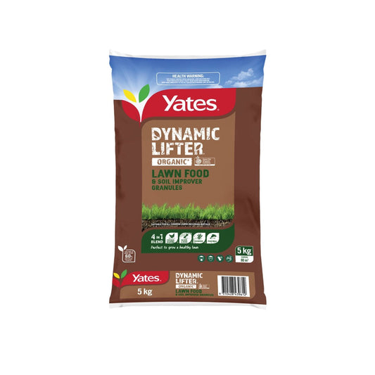 Yates Dynamic Lifter Lawn Food 5kg Organic Fertiliser Soil Health - Auzzistore