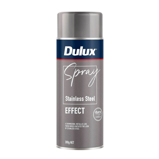 Dulux Spray Paint Effects 300g - Stainless Steel - 0.3L - Fast Drying - Auzzistore