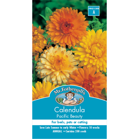 Mr Fothergill Calendula Pacific Beauty Flower Seed - 60cm - Hardy - Easy Grow - Auzzistore