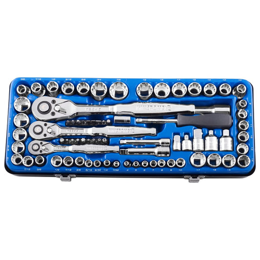 Kincrome Socket Set - 75 Piece - Chrome Vanadium Steel - Ratcheting – view 2 - Auzzistore