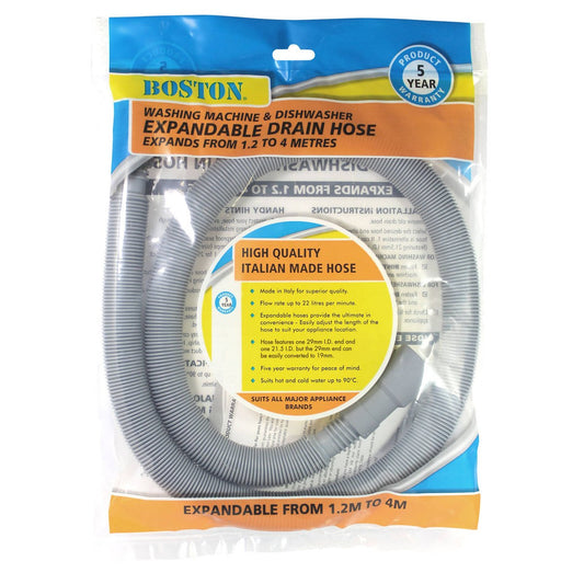 Boston Expandable Drain Hose - 1.2-4m - PVC - Washing Machine/Dishwasher – view 2