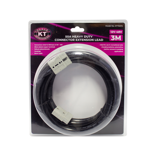 Kt Solar Heavy Duty 3 Meter Lead 50A KT70572 - Reliable Power Transfer – view 2 - Auzzistore