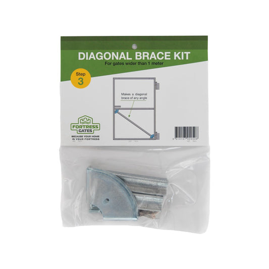 Fortress Gates Diagonal Brace Kit - 1m+ Width - Galvanised Steel - Easy Install – view 2 - Auzzistore