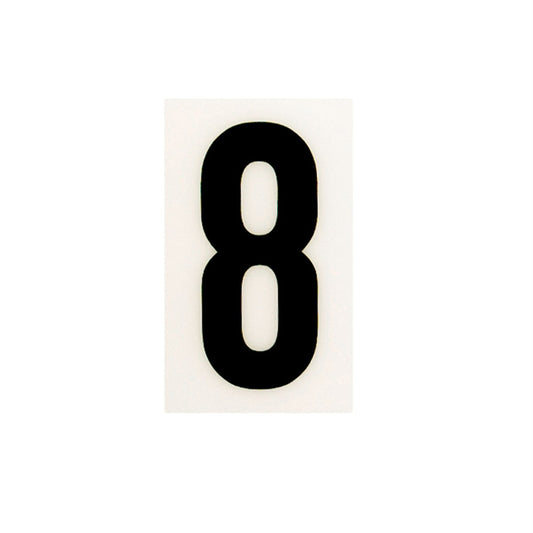 Sandleford 85mm White Self Adhesive House Number 8 - Durable Polycarbonate - Auzzistore