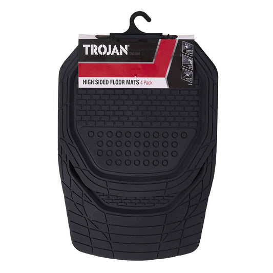 Trojan PVC Floor Mats 4 Pack - Trim-to-Fit - 680mm x 480mm - Dirt Protection