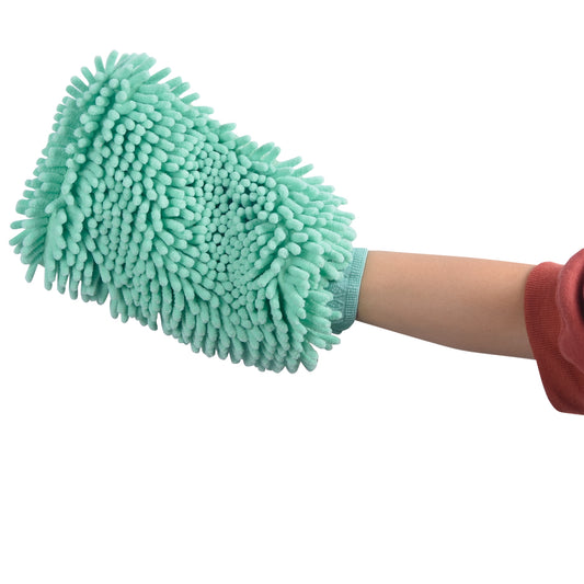 All Set Microfibre Noodle Cleaning Mitt - 170mm Polyester - Soft Touch