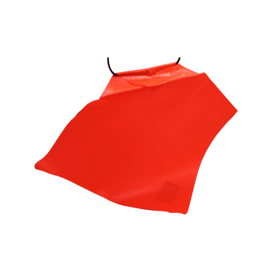 Builders Edge Safety Hi Vis Orange Trailer Load Flag - 75mm Nylon - Durable – view 2