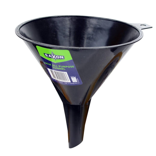 Saxon 14cm All Purpose Funnel - Black - Durable - Versatile Design