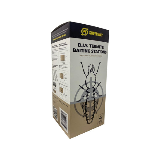 Superway DIY Termite Bait Station 4 Pack - 155mm x 350mm x 155mm - Outdoor Use – view 2 - Auzzistore