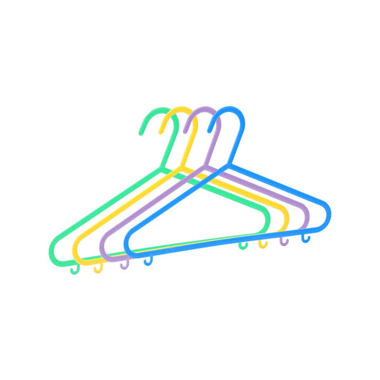 All Set Kids Clothes Hanger 12 Pack - BPA-Free - 170mm x 290mm - Assorted Colours – view 2