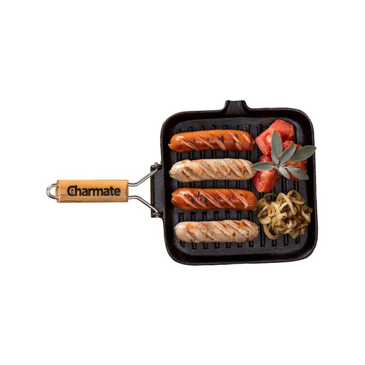 Charmate Cast Iron Frying Pan - 240mm - Pre-Seasoned - Even Heat Distribution – view 2
