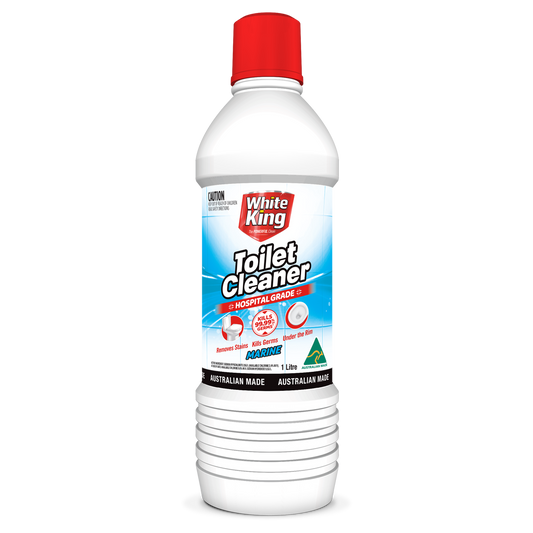 White King Marine Toilet Cleaner - 1L - Liquid - White - Stain & Odour Removal