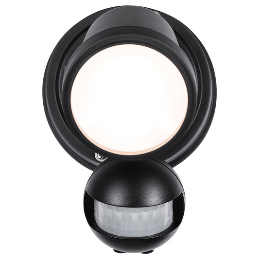 Brilliant Black Raptor III Single LED Sensor Light - 800 Lumens - Wall Mount – view 2