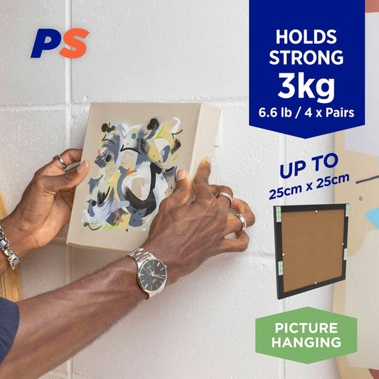 Permastik Medium Picture Strips - Picture Hanging - 30 Pairs - Easy Use – view 2
