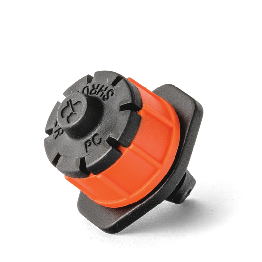 Holman PC Barbed Emitter 10 Pack - Pressure Compensating - Plastic - 360° Coverage