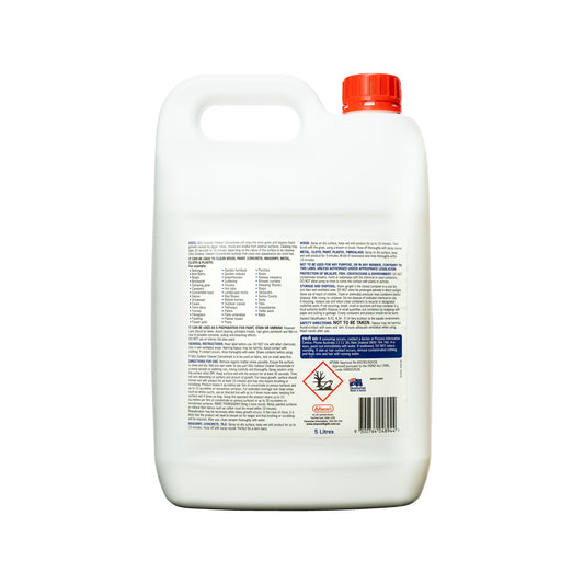 Glitz Outdoor Cleaner Concentrate - 5L HDPE Bottle - Restores Surfaces