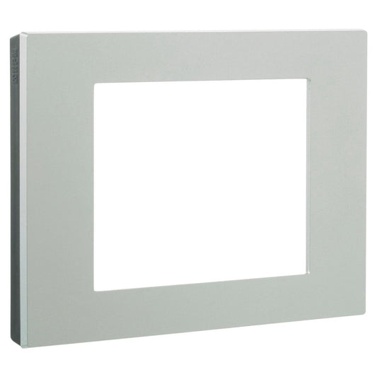 Hpm Vivo Coverplate Silver - 118mm x 85mm - Durable - Easy Installation - Auzzistore