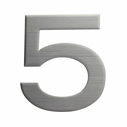 Sandleford 150mm Stainless Steel House Number 5 - Weather Resistant