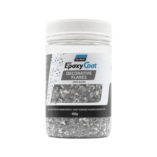 Dy-Mark 450g Epoxy Deco Flakes - Grey Blend - 85mm x 150mm - Conceals Imperfections - Auzzistore